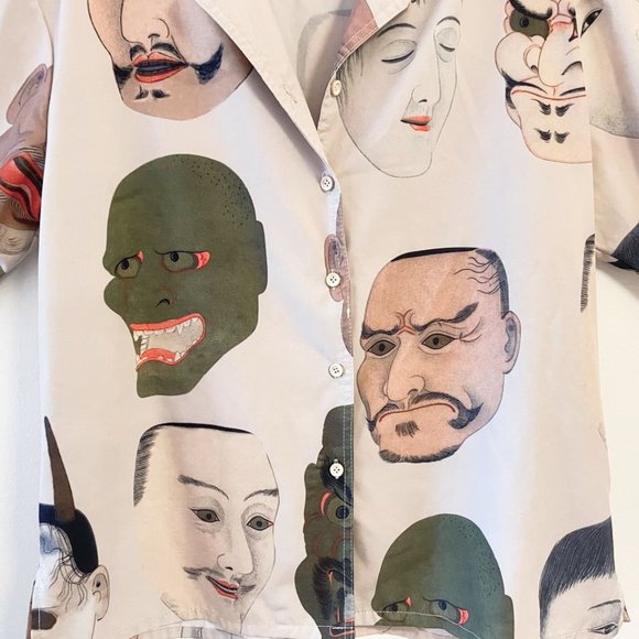 Faces Blouse T-Shirt - Picture 2 of 2